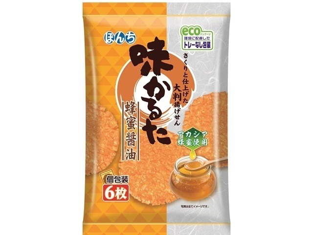 ぼんち ６枚味かるた蜂蜜醤油  ×12 【送料込】(一部地域別途)の画像