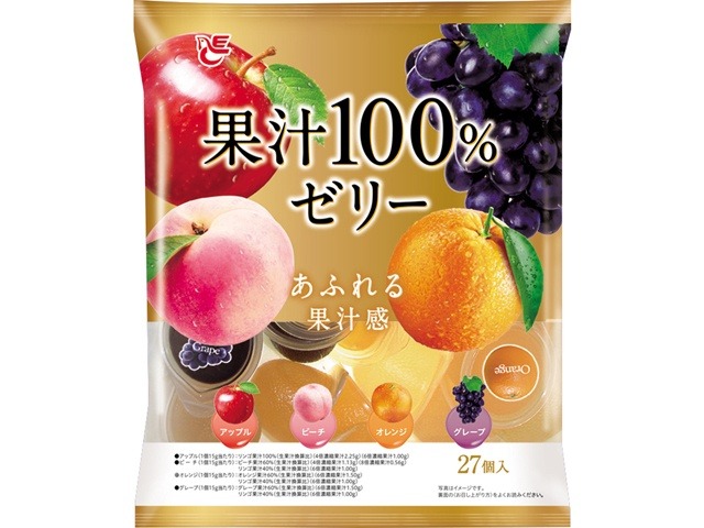 エース 果汁１００％ゼリー ２７個   ×16 【送料込】(一部地域別途)の画像
