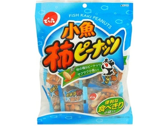 でん六 小魚柿ピーナッツ ９６ｇ   ×12 【送料込】(一部地域別途)の画像