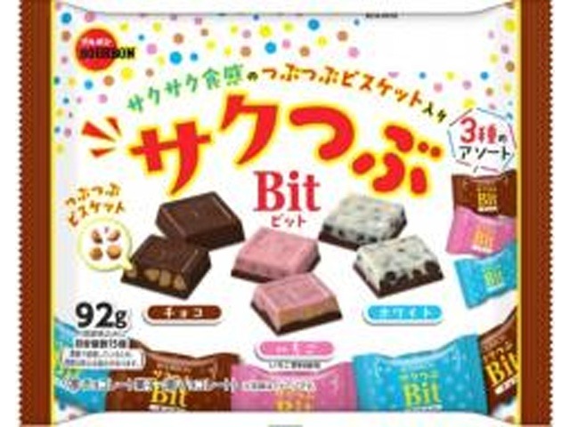 ブルボン サクつぶビット ９２ｇ   ×12 【送料込】(一部地域別途)の画像