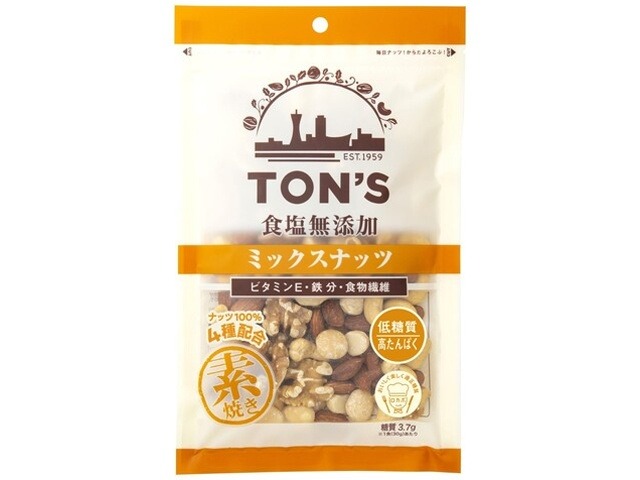 東洋ナッツ 食塩無添加ミックスナッツ １６０ｇ×10入り 【全国送料無料】(一部地域別途)の画像