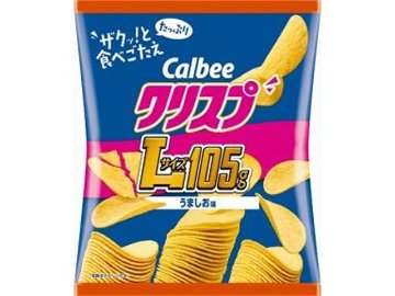 カルビー クリスプ うましお味１０５ｇ×12入り 【全国送料無料】(一部地域別途)の画像