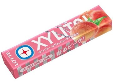 ロッテ キシリトールガム ピーチ１４粒×320入り 【全国送料無料】(一部地域別途)の画像