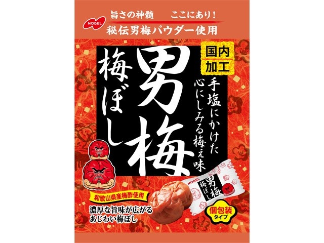 ノーベル 男梅梅ぼし ５２ｇ×48入り 【全国送料無料】(一部地域別途)の画像
