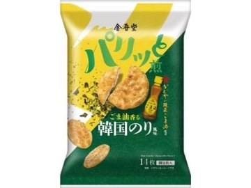 金吾堂 パリッと煎 ごま油香る韓国のり風味１４枚  ×12入り 【全国送料無料】(一部地域別途)の画像