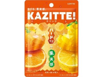 ロッテ カジッテミカン＆レモン８０ｇ ×10 【送料込】(一部地域別途)の画像