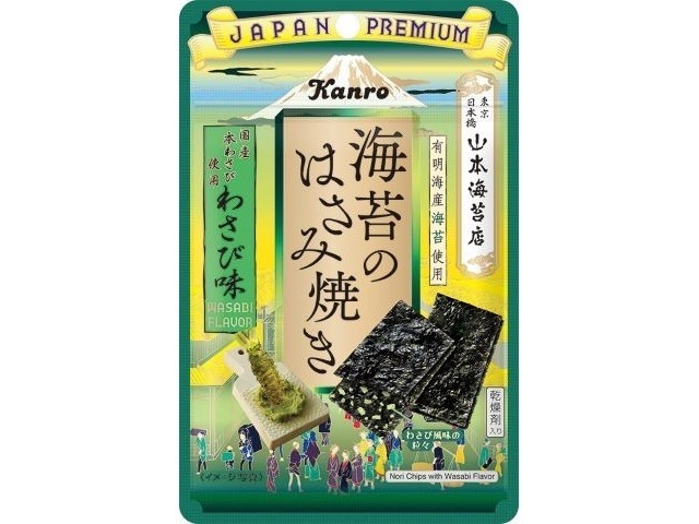 カンロ 海苔のはさみ焼きわさび味４．４ｇ ×6 【送料込】(一部地域別途)の画像