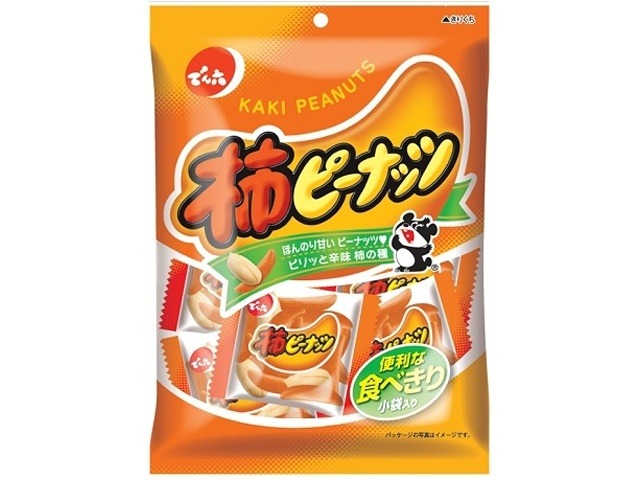 でん六 柿ピーナッツ １３０ｇ×24入り 【全国送料無料】(一部地域別途)の画像
