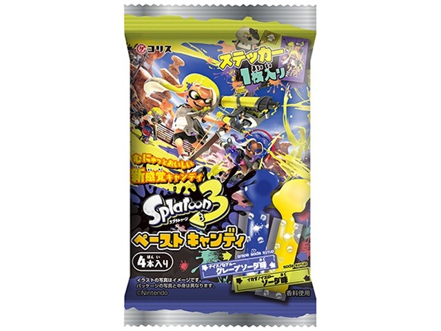 コリス スプラトゥーン３ペーストキャンディ  ×12入り 【全国送料無料】(一部地域別途)の画像