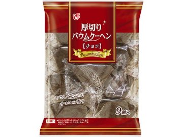 エース 厚切りバウムクーヘンチョコ９個×12入り 【全国送料無料】(一部地域別途)の画像