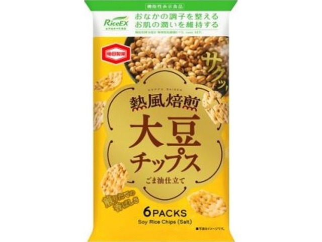 亀田 熱風焙煎大豆チップス ５４ｇ ×12 【送料込】(一部地域別途)の画像
