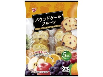 エース パウンドケーキフルーツ８個×10入り 【全国送料無料】(一部地域別途)の画像