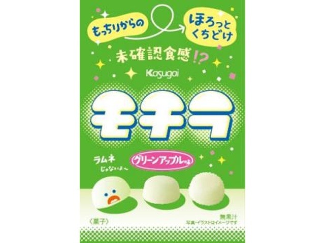 春日井製菓 モチラ グリーンアップル味３９ｇ×6入り 【全国送料無料】(一部地域別途)の画像