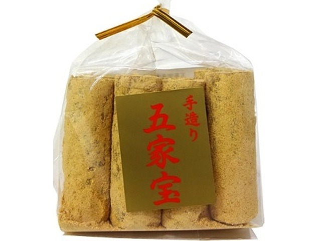 ★ワタトー 巾着極上五家宝８本（きなこ）  ×12入り 【全国送料無料】(一部地域別途)の画像