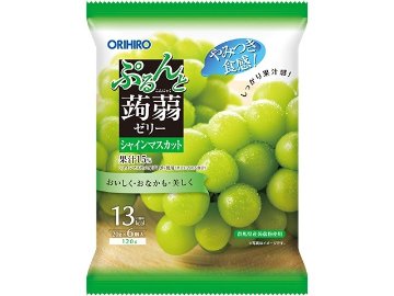 ぷるんと蒟蒻ゼリーパウチ シャインマスカット ６個  ×24入り 【全国送料無料】(一部地域別途)の画像