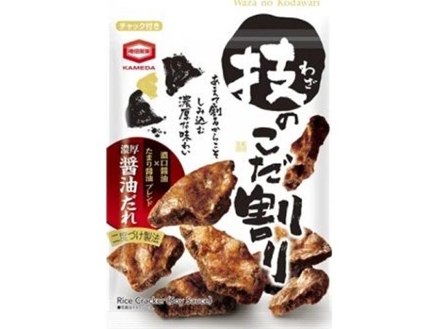 亀田 技のこだ割り 濃厚醤油１１０ｇ×6入り 【全国送料無料】(一部地域別途)の画像