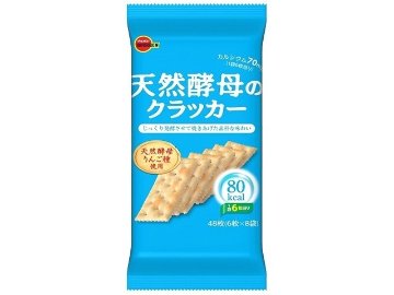 ブルボン 天然酵母のクラッカー６枚×８袋×24入り 【全国送料無料】(一部地域別途)の画像