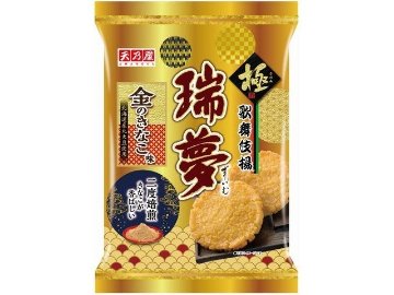 天乃屋 歌舞伎揚瑞夢金のきなこ味６枚  ×12 【送料込】(一部地域別途)の画像