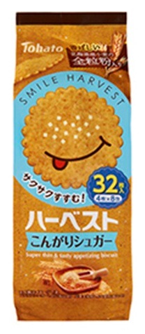 東ハト ８包ハーベスト こんがりシュガー ×24 【送料込】(一部地域別途)の画像