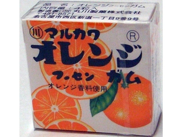 丸川製菓 オレンジフーセンガム×24入り 【全国送料無料】(一部地域別途)の画像