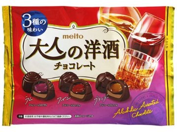 ｍｅｉｔｏ 大人の洋酒チョコレート ９６ｇ ×36 【送料込】(一部地域別途)の画像