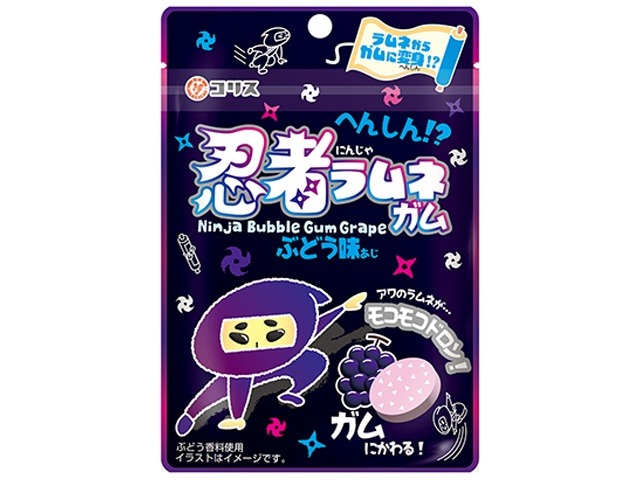 コリス へんしん！？忍者ラムネガム ２５ｇ ×120 【送料込】(一部地域別途)の画像