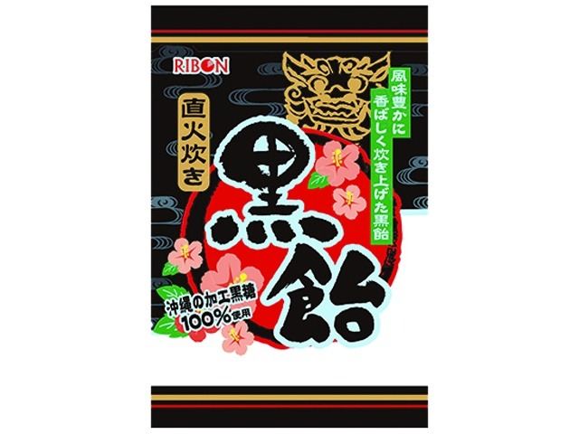 リボン 黒飴 ７４ｇ×24入り 【全国送料無料】(一部地域別途)の画像