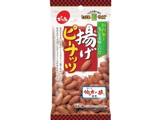 でん六 Ｅサイズ揚げピーナッツ３４ｇ×50入り 【全国送料無料】(一部地域別途)の画像