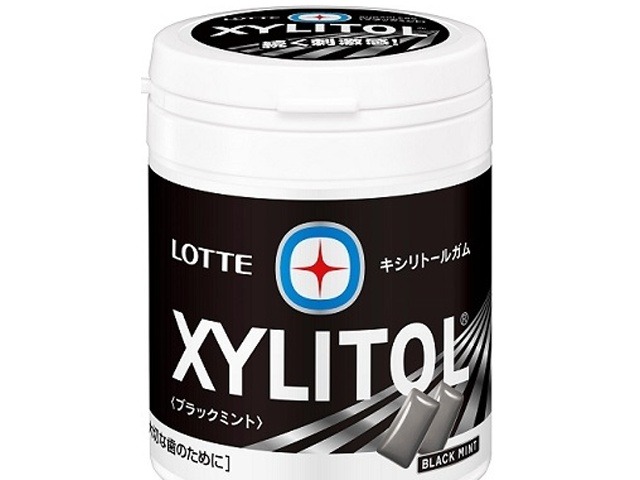 ロッテ キシリブラックミントボトル １３３ｇ×36入り 【全国送料無料】(一部地域別途)の画像