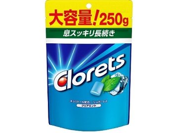 クロレッツＸＰ クリアミントスタンドパウチ２５０ｇ×6入り 【全国送料無料】(一部地域別途)の画像