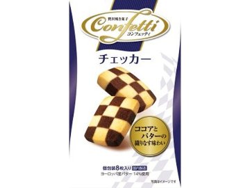 イトウ製菓 コンフェッティ チェッカー８枚×6入り 【全国送料無料】(一部地域別途)の画像