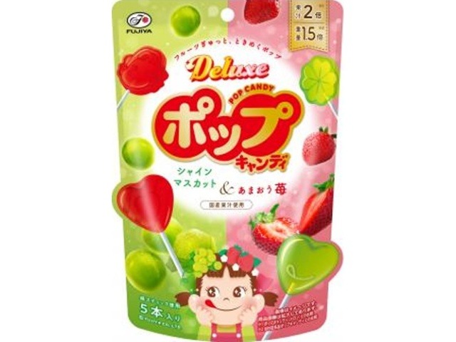 不二家 デラックスポップキャンディ ５本×48入り 【全国送料無料】(一部地域別途)の画像