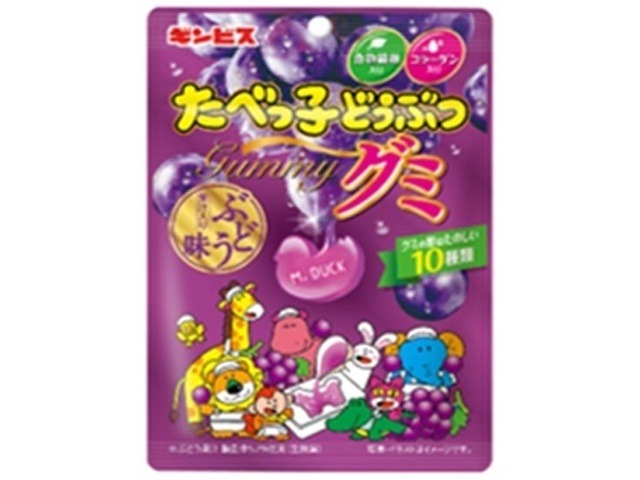 ギンビス たべっ子どうぶつグミぶどう味６５ｇ×120入り 【全国送料無料】(一部地域別途)の画像