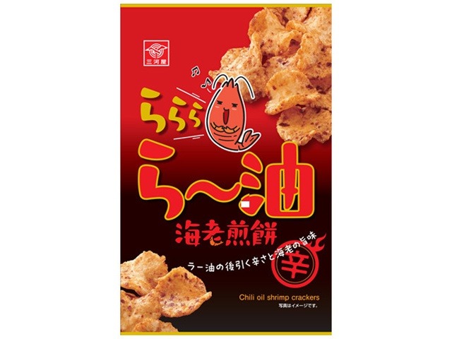 三河屋 ５２ｇららら・ら～油海老煎餅×30入り 【全国送料無料】(一部地域別途)の画像