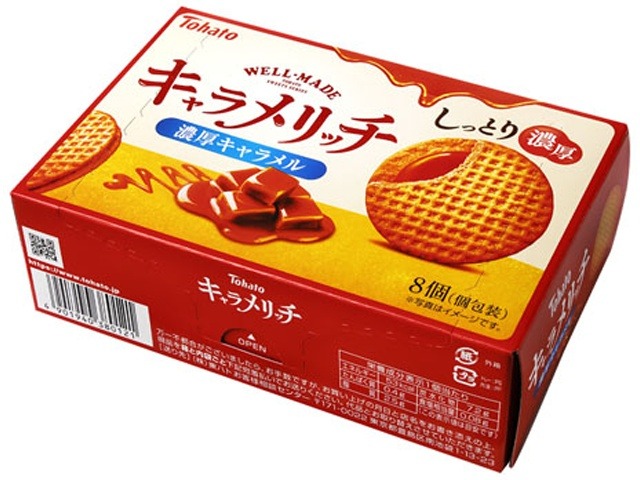 東ハト キャラメリッチ 濃厚キャラメル８個×60入り 【全国送料無料】(一部地域別途)の画像
