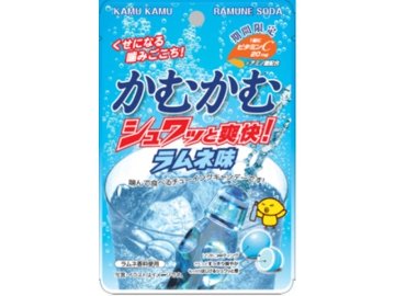 かむかむ シュワッと爽快ラムネ３０ｇ×10入り 【全国送料無料】(一部地域別途)の画像