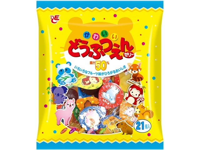 エース どうぶつえんゼリー ２１個×20入り 【全国送料無料】(一部地域別途)の画像