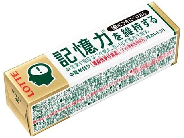 ロッテ 歯につきにくい板ガム記憶力を維持する９枚×300入り 【全国送料無料】(一部地域別途)の画像