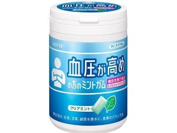 ロッテ マイニチケアガム 血圧が高めの方Ｂ１２５ｇ×36入り 【全国送料無料】(一部地域別途)の画像