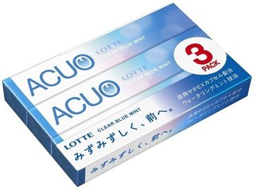 ロッテ ＡＣＵＯクリアブルーミント３Ｐ×100入り 【全国送料無料】(一部地域別途)の画像