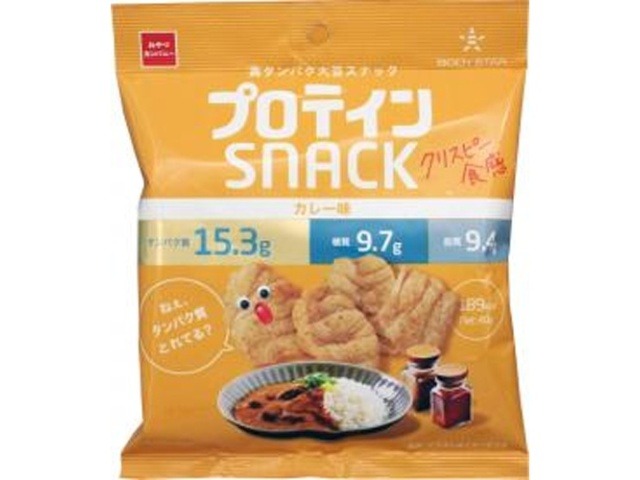 おやつカンパニー プロテインスナック カレー味４０ｇ×24入り 【全国送料無料】(一部地域別途)の画像