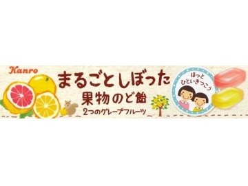 カンロ まるしぼ果物のど飴２つのグレフル味１１粒 ×120 【送料込】(一部地域別途)の画像