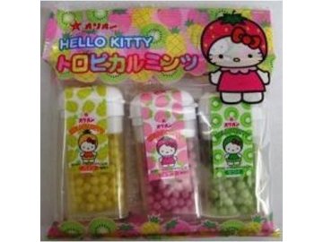 オリオン ハローキティトロピカルミンツ３個×120入り 【全国送料無料】(一部地域別途)の画像