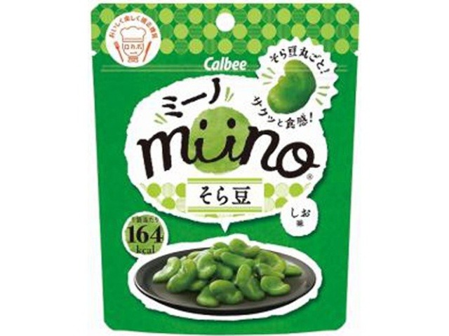カルビー ｍｉｉｎｏ そら豆しお味２８ｇ×12入り 【全国送料無料】(一部地域別途)の画像