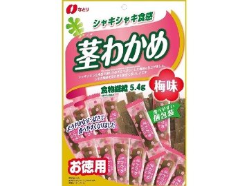 なとり 茎わかめ梅味 １０５ｇ×10入り 【全国送料無料】(一部地域別途)の画像