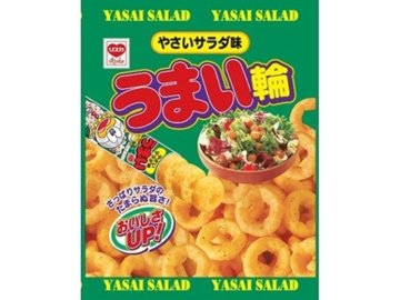 リスカ うまい輪 やさいサラダ味７５ｇ×12入り 【全国送料無料】(一部地域別途)の画像