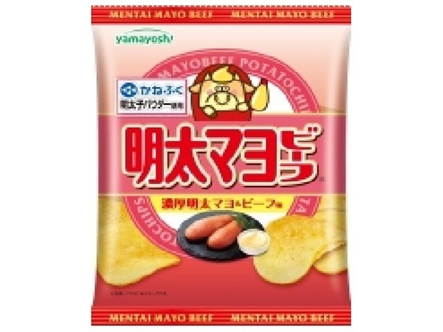 山芳 ポテト 明太マヨビーフ４７ｇ×12入り 【全国送料無料】(一部地域別途)の画像