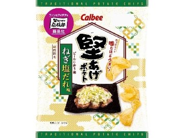 カルビー 堅あげポテト ねぎ塩だれ味６０ｇ×12入り 【全国送料無料】(一部地域別途)の画像