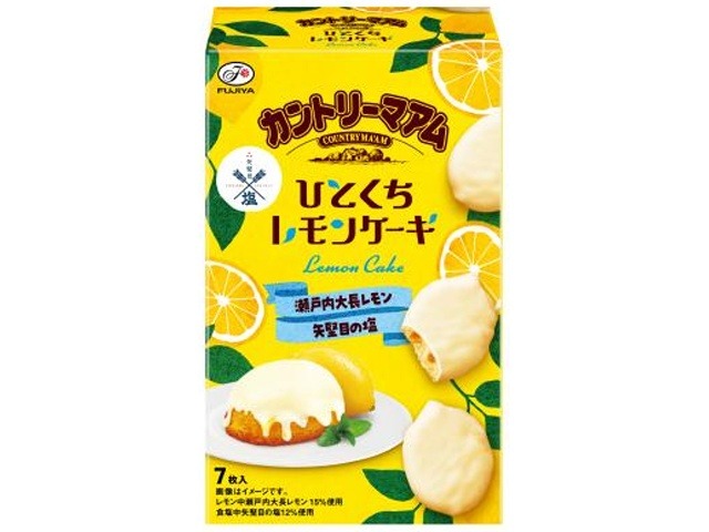 不二家 カントリーマアムひとくちレモンケーキ ７枚×60入り 【全国送料無料】(一部地域別途)の画像