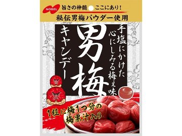 ノーベル 男梅キャンデー ８０ｇ×6入り 【全国送料無料】(一部地域別途)の画像